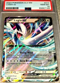 Lugia EX 017/034 Trading Card Game Classic (Holo) - PSA 10 GEM MT - EN English - Image 1