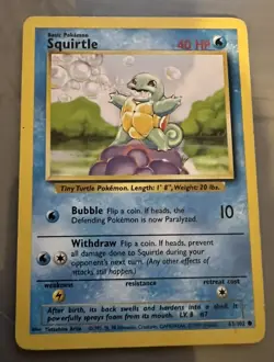 Original Base Set 63/102 Pokemon Card 1999 - Image 1