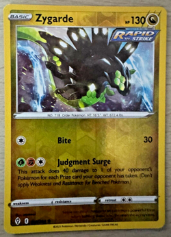 Pokemon TCG Zygarde 118/203 Evolving Skies Reverse Holo Rare Card - Image 1