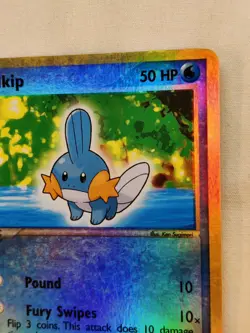 Mudkip 60/109 Reverse Holo Ruby and Sapphire Pokemon Card 2003 - Image 3