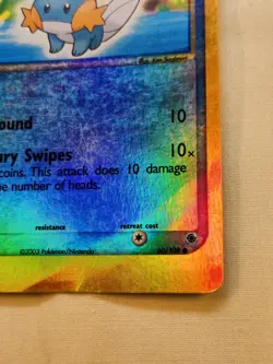 Mudkip 60/109 Reverse Holo Ruby and Sapphire Pokemon Card 2003 - Image 4