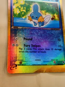 Mudkip 60/109 Reverse Holo Ruby and Sapphire Pokemon Card 2003 - Image 5