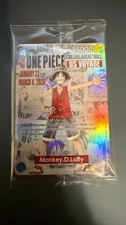 *SEALED* Voyage Monkey D. Luffy Holo Promo Character Card One Piece POSTER - Image 1