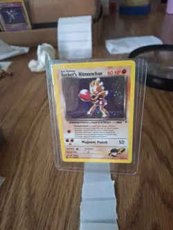 ROCKET’S HITMONCHAN - 11/132 - Gym Heroes - Holo - Pokemon Card - EXC/NEAR MINT - Image 1
