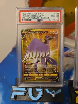 PSA 10 Gem Mint Galarian Articuno V 181/172 Secret Rare Pokemon Card - Image 1