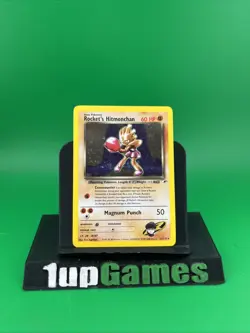 Rocket's Hitmonchan 11/132 Gym Heroes Holo Rare Unlimited LP Pokemon Card T1 - Image 1