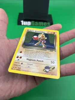 Rocket's Hitmonchan 11/132 Gym Heroes Holo Rare Unlimited LP Pokemon Card T1 - Image 4