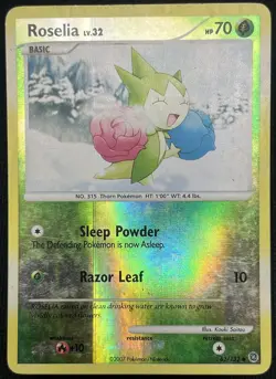 Roselia 62/132 Reverse Holo Secret Wonders Pokemon Card MP - Image 1