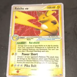 Raichu ex 100 HP Ultra Rare Holo EX Emerald Pokemon Card 97/106 2005 - Image 2