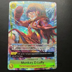 One Piece - Monkey D. Luffy - Alt Art Promo Card - SR - OP07-109 - NM Sealed - Image 1