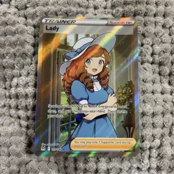 Pokemon Lady 193/196 Swsh11: Lost Origin Ultra Rare Full Art Holo Trainer Card - Image 1