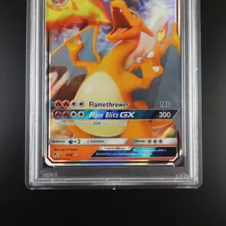 PSA 10 Charizard GX 9/68 Pokemon Hidden Fates Full Art Holo Card - Image 3