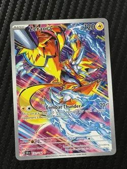 Pokemon TCG Zeraora 151/142 Stellar Crown Holo Card Illustration Rare Full Art - Image 1