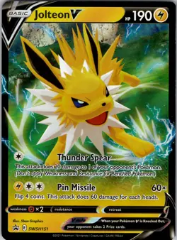Jolteon V Promo SWSH: Sword & Shield Promo Cards SWSH151 NM Holo - Image 1