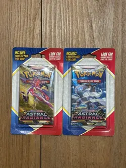 (x2) Pokemon Sword & Shield Astral Radiance Booster Pack and 1 Foil Card. Sealed - Image 1