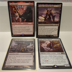 Lot of 4 Magic the Gathering cards - Golos, Erebos, Embercleave, Hall of Bandit - Image 1