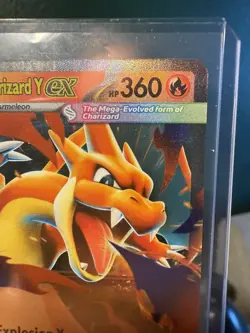 Mega Charizard Y ex - 022/217 Ascended Heroes Pokemon TCG Holo Double Rare Card - Image 2