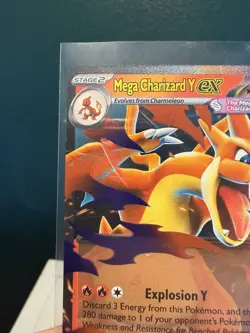 Mega Charizard Y ex - 022/217 Ascended Heroes Pokemon TCG Holo Double Rare Card - Image 3
