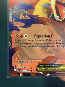 Mega Charizard Y ex - 022/217 Ascended Heroes Pokemon TCG Holo Double Rare Card - Image 4