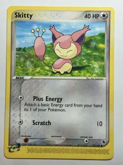 Skitty - Ruby and Sapphire 70/109 Pokemon card LP-NM - Image 1