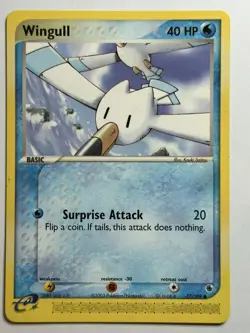 Wingull Ruby and Sapphire 77/109 MP-LP Pokemon Card - Image 1