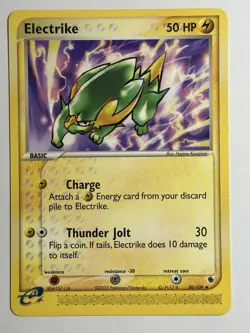Electrike Ruby and Sapphire 30/109 LP-NM Pokemon card - Image 1