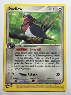 Swellow Ruby and Sapphire 46/109 Pokemon card LP-NM - Image 1