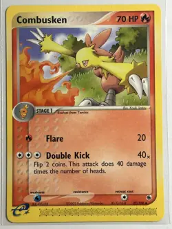 Combusken Ruby and Sapphire 27/109 MP-LP Pokemon Card - Image 1