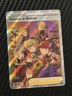 Pokemon TCG Crown Zenith Trainer Friends in Sinnoh Holo Ultra Rare Card 149/159 - Image 1