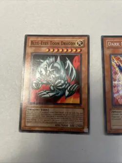 Yu-Gi-Oh! TCG Bundle Lot Set of 2 Cards Dark Magician Girl + Blue-Eyes Toon NM - Image 5