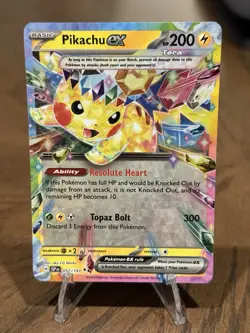Pikachu EX Holo Double Rare Card 057/191 Sv08: Surging Sparks Mint Pack Fresh - Image 1