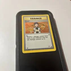 Brock 15/132 1st Edition Gym Heroes Holo Rare Pokemon TCG MP Card - Image 1