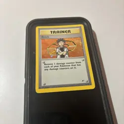 Brock 15/132 1st Edition Gym Heroes Holo Rare Pokemon TCG MP Card - Image 2