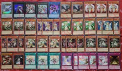 YUGIOH Lightsworn Deck 45 Cards Lyla *Judgment Dragon* Minerva *Wulf* Lumina - Image 1