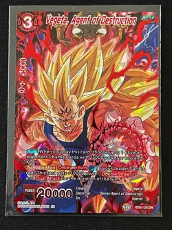 Dragon Ball Super Card Game Vegeta, Agent of Destruction DR Foil Card BT6-120 - Image 1
