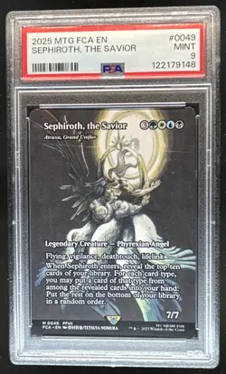 2025 MTG Magic The Gathering FCA EN Sephiroth, The Savior #0049 PSA 9 Mint - Image 1