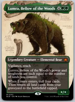 Lumra, Bellow of the Woods (Borderless) () M Bloomburrow 293 NM - Image 1