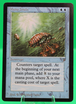 MTG Mana Drain 1994 Blue Interrupt Regular Mark Tedin Magic The Gathering - Image 1