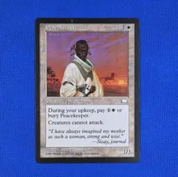 Magic the Gathering Peacekeeper Weatherlight white Rare MtG - Image 1
