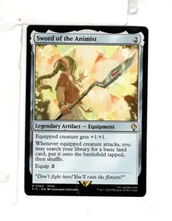 MTG SkeenAB Sword of the Animist from FIC. NM. - Image 1