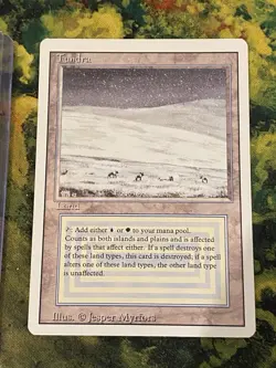TUNDRA - REVISED - MTG MAGIC THE GATHERING LIGHT PLAY - Image 1