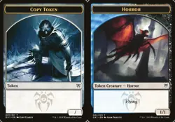 Hero Deal, English - 4 x MTG Copy Token - Horror Token Guilds of Ravnica Guild K - Image 1
