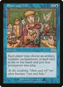 Show and Tell ~ Urza's Saga [Near Mint][Magic MTG] - Image 1