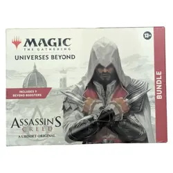 MTG Magic the Gathering - Assassin's Creed Universes Beyond Bundle Box Worn Seal - Image 1