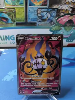 Chandelure V 247/264 NM - Sword & Shield Fusion Strike Pokemon TCG English - Image 1