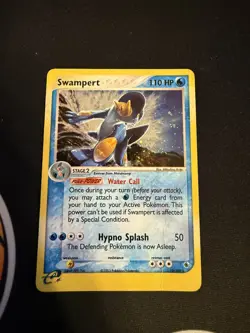 Pokemon Swampert Holo Card 13/109 Ruby and Sapphire TCG - Swirl - Image 1