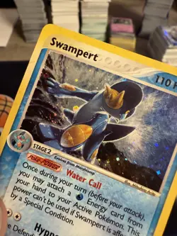 Pokemon Swampert Holo Card 13/109 Ruby and Sapphire TCG - Swirl - Image 2