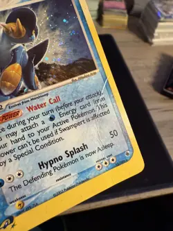 Pokemon Swampert Holo Card 13/109 Ruby and Sapphire TCG - Swirl - Image 3