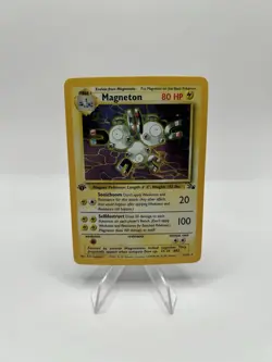 Pokemon TCG 1999 1st Edition Fossil Holo Magneton WOTC 11/62 - MP - Image 1
