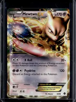 2012 Pokemon Black & White Next Destinies Mewtwo #54 - Image 1